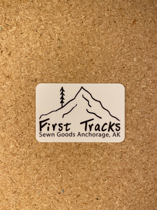 First Tracks Sticker