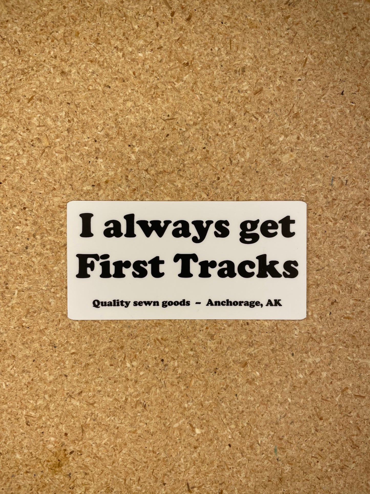 First Tracks Sticker